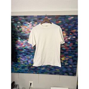 Vintage 90s BELTON white blank tshirt size L
